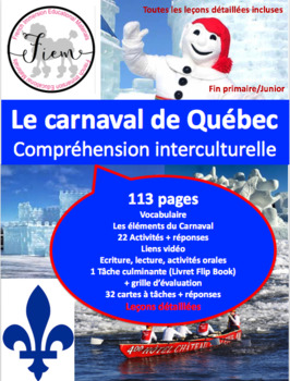 Preview of Le carnaval de Québec, conscience interculturelle, 113 pages, PR/JR