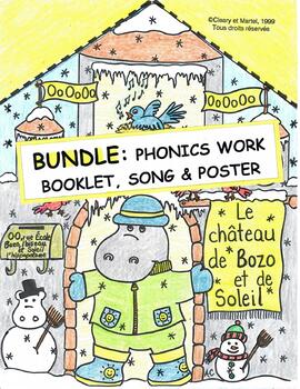 Preview of Le château de Bozo et de Soleil -BUNDLE-Booklet/Song/Poster- Distance Learning