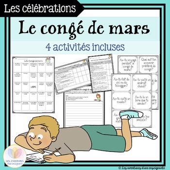 Preview of Le congé de mars - 4 activités incluses || March Break Activities FRENCH