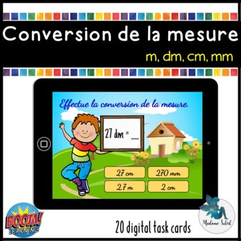 Preview of La conversion de la mesure   /  BOOM CARDS