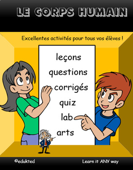 Preview of Le corps humain, French Immersion (#108)