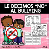 Le decimos "NO" al bullying | Spanish Worksheets