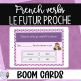 Le futur proche task cards BOOM CARDS French verb conjugation