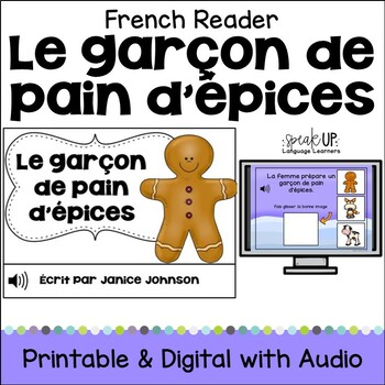 Preview of Le garçon de pain d’épices French Fairy Tale Emergent Reader Beginning Mini Book