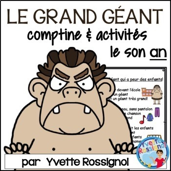Preview of Comptine et activités pour le son AN en français  I  French phonics activities