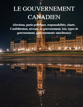 Preview of Le gouvernement canadien, sciences humaines, French Immersion (#107)