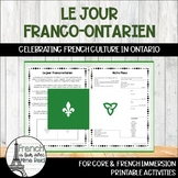 Le jour franco-ontarien - Franco Ontarian Day Activities