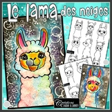 Le lama des neiges - Projet d'arts plastiques hiver