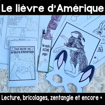 Preview of Le lièvre d'Amérique lecture et activités (french only)