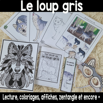 Preview of Le loup gris lecture et activités (french only)
