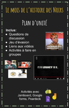 Preview of Le mois de l'histoire des Noirs - Plan d'unité