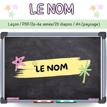 Preview of Le nom - Leçon