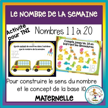 Preview of Le nombre de la semaine - nombres 11 à 20 / number of the week