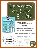 Le nombre du jour 6-20 (French Number of the Day Pages 6-20)