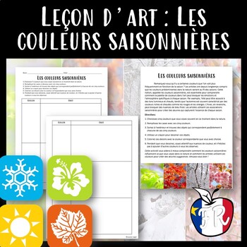 Preview of Leçon d'art : Les couleurs saisonnières