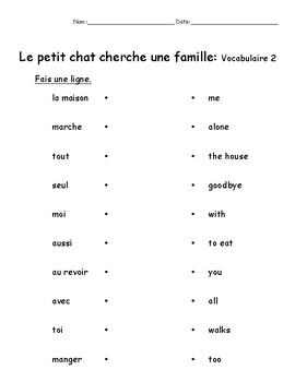 Le Petit Chat Cherche Une Famille Extra Activities Package With Answer Key