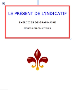 Preview of Le present de l'indicatif: Fiches reproductibles