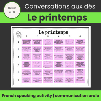 Preview of Le printemps | French Speaking Activity