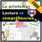 Le printemps - lecture et compréhension : vocabulaire game