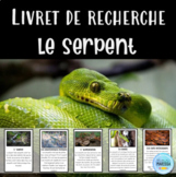 Le serpent: Livret de recherche animaux (French animal res
