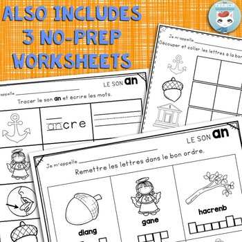 Le son AN French Phonics Lapbook by For French Immersion | TpT