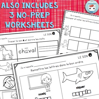 Le son E - French Phonics Lapbook by For French Immersion | TPT
