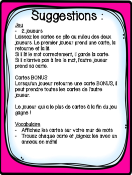 Le Son En Em An Am 54 Cartes De Vocabulaire French Sounds