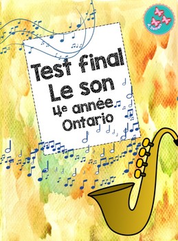 Preview of Le son : test final