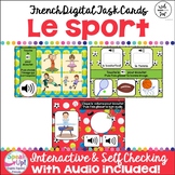 Le sport | French Sports Vocabulary Digital Boom Cards with Audio