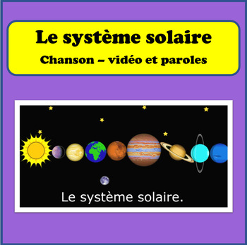 Preview of Le système solaire - Chanson vidéo avec paroles