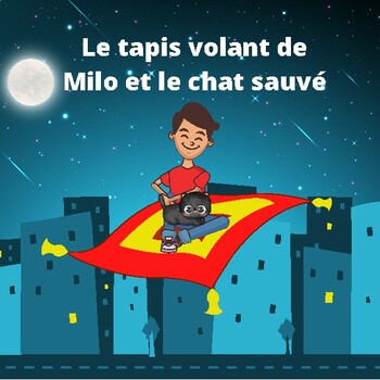 Preview of Le tapis volant de Milo et le chat sauvé