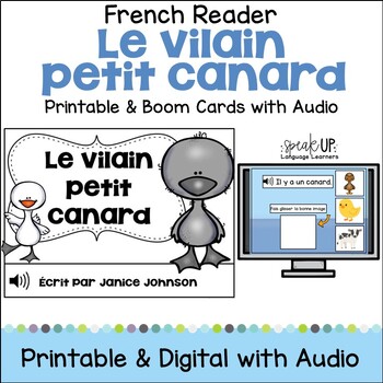 Preview of Le vilain petit canard French Fairy Tale Emergent Reader Beginning Mini Book