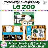 Le zoo | French Zoo Animal Vocabulary Digital Boom Cards w