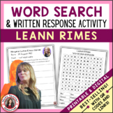 LEANN RIMES Music Word Search and Biography Research Activ