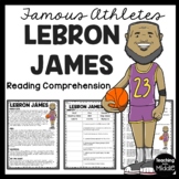 LeBron James Biography Reading Comprehension Worksheet Bas