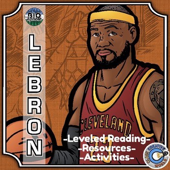 Preview of LeBron James Biography - Reading, Digital INB, Slides & Activities