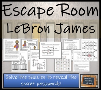 Preview of LeBron James Escape Room Activity