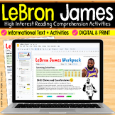 LeBron James: Sports Reading Comprehension (Digital & Print)