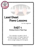 Lead Sheet Piano Lessons for the Beginner