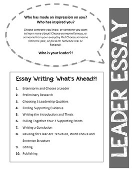 leadership essay writing
