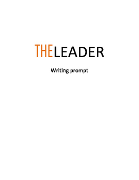 Preview of Leadership Writing Prompt