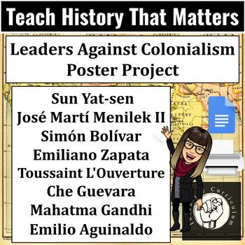 Preview of Leaders Against Colonialism: Revolutionary Independence Leaders Poster Activity