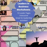 Leaders in Business | INTERACTIVE | Worksheets | ONLINE Re