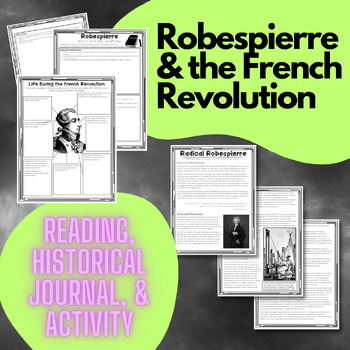 Preview of Leaders of the French Revolution (Robespierre Historical Journal) Works for Sub!
