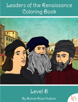 Preview of Leaders of the Renaissance Coloring Book-Level B