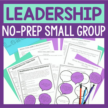 Preview of Leadership Activities For Small Group Counseling And Student Council (NO-PREP)