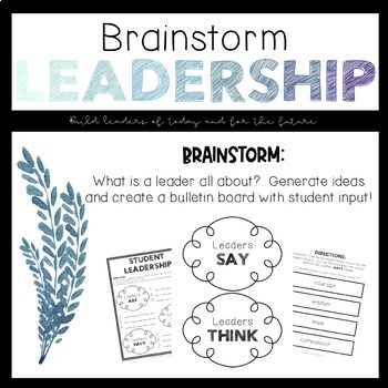 Preview of Leadership: Brainstorm