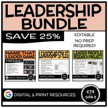 Preview of Leadership Bundle - Leadership Unit - Digital & Print Products - No Prep!