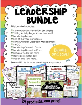 Preview of Leadership Bundle...now with 24 items!!  New Items Just Added!