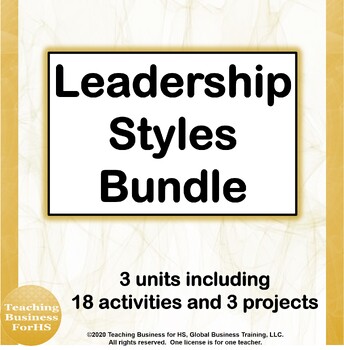 Preview of Leadership Bundle of projects and activities CTE